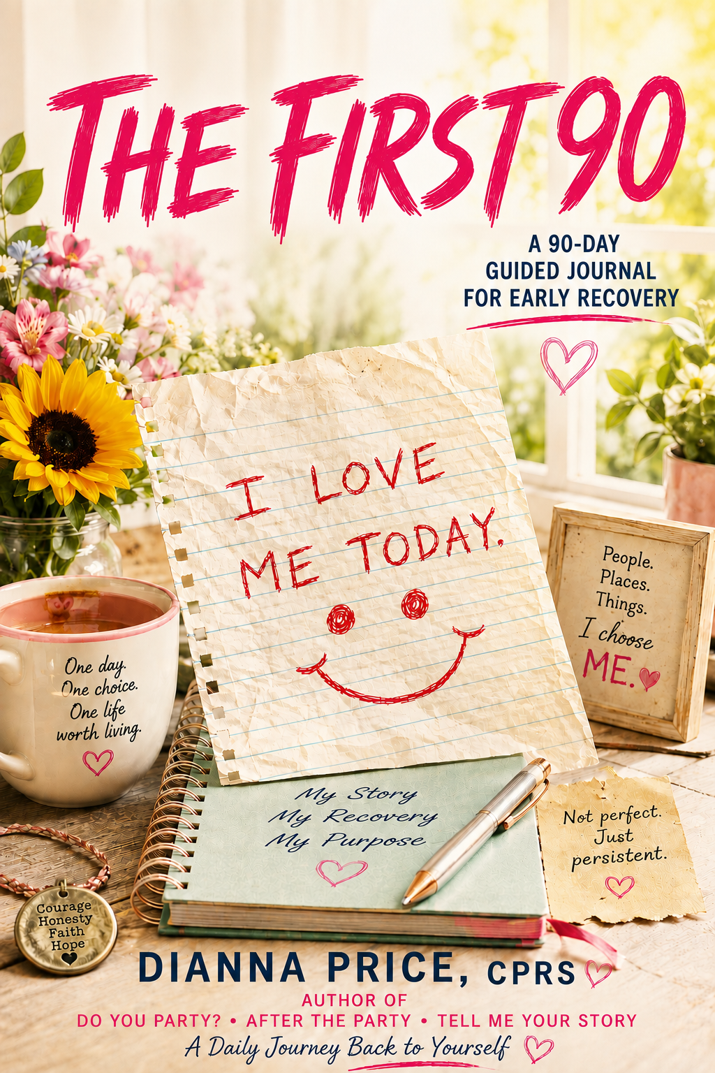 Cover of The First 90: A 90-Day Guided Journal for Early Recovery